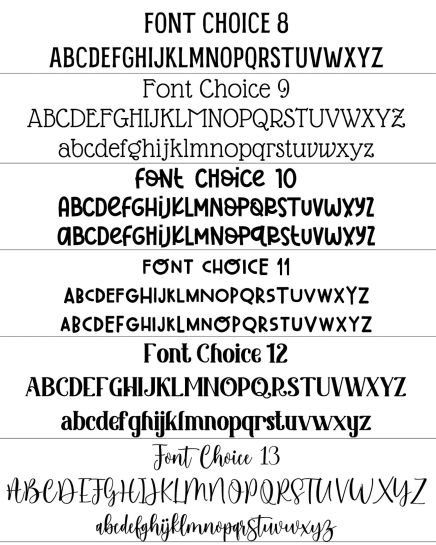 Silicone dog tag font styles and typography layout preview 4