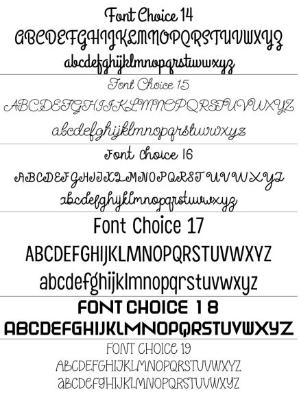 Silicone dog tag font styles and typography layout preview 6
